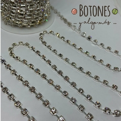 CINTA DE STRASS CRISTAL SS18 SEPARADO - 10 YARDAS(COD:445) - Botones y algo mas
