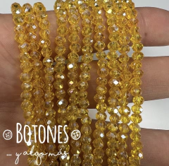 CRISTAL DE ROCA - 4x3.5MM- (COD: 092) REDONDO