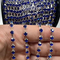 CINTA DE STRASS AZUL SS18 (COD: 2677)