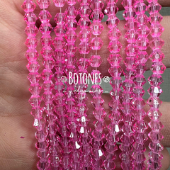 CRISTAL DE ROCA - 4x3.5MM- (COD: 2879) BICONO - ROMBO