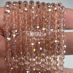 CRISTAL DE ROCA - 4X3.5MM- PAQUETE X 10 TIRAS (COD: 1315) REDONDO
