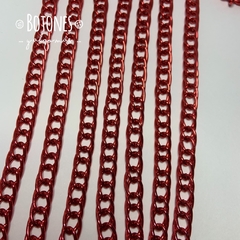 CADENA DE ALUMINIO - ROJO 8MM- (COD: 1432)