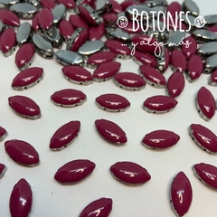 NAVETTE-GEMA BORRAVINO ESMALTADA ENGARZADA- 7 X15MM- (COD:1418) ESMT