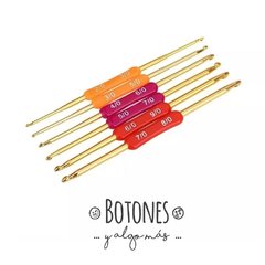 Set de agujas para crochet doble punta x 6 unid.