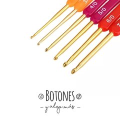 Set de agujas para crochet doble punta x 6 unid. - comprar online