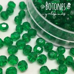 Bolitas facetadas Verde Cristal-6mm- (Cod:797) - comprar online