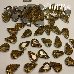 GOTA MEDIA- GEMA ENGARZADA CHAMPAGNE - 8 X 13MM (COD:1965) NLT
