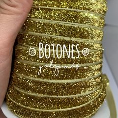 CINTA CON BRILLOS DORADOS - 10MM- (COD: 479) - comprar online