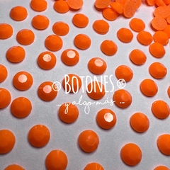 STRASS RESINA- NARANJA NEON - 6MM (COD:2286) HOTFIX
