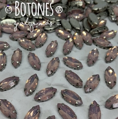 NAVETTE-GEMA ROSA CLARO OPAL ENGARZADA- 7X15MM- (COD:1040) OPL - comprar online