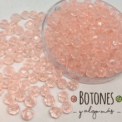 Bolitas facetadas Rosa Claro-6mm- (Cod:795)