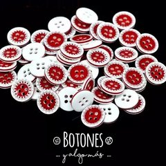 Centro rojo - 13mm (Cod:126)