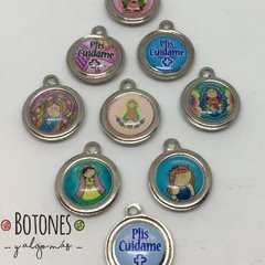 Dije Virgencita Plis Doble - 16mm-(Cod:807) - comprar online