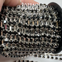 CINTA DE STRASS NEGRO SS18 (COD: 2681) - comprar online