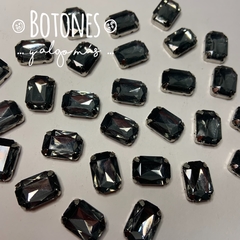 GEMA OCTAGON GRIS ENGARZADA - 10 X 14MM (COD: 1632)