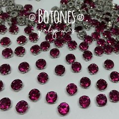 REDONDA 8MM- GEMA ENGARZADA BURGUNDY (COD:027)