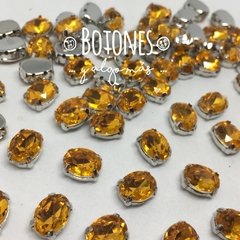 GEMA OVAL TOPAZ ENGARZADA - 8 X 10MM (COD:913) - comprar online