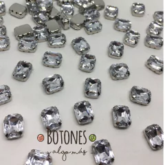 GEMA OCTAGON MINI CRISTAL ENGARZADA - 10 X 8MM (COD:895) - comprar online