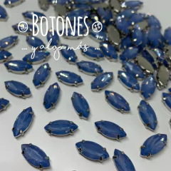 NAVETTE-GEMA AZUL OPAL ENGARZADA- 7X15MM- (COD:308) OPL - comprar online