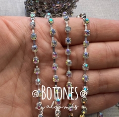 CINTA DE STRASS CRISTAL AB SS18 SEPARADO - 10 YARDAS (COD: 2406) en internet