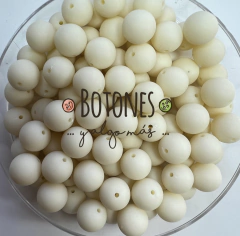 BOLITAS OPACAS MANTECA -10MM- (COD: 1583)