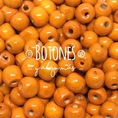 Cuenta de madera- Naranja - N*10 (Cod:614)
