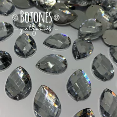 GEMA GOTA - CRISTAL - 18 X 25MM (COD:496) ECO