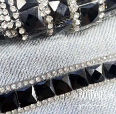 GALON GEMA Y STRASS - 12MM- (COD: 2815) - comprar online