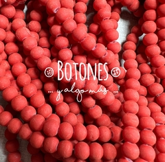 PERLAS DE VIDRIO ENGOMADAS 4MM (COD: 2518) ROJO