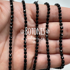 CINTA DE STRASS NEGRO BASE COLOR SS12 (COD: 2673) - comprar online