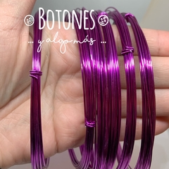 ALAMBRE DE ALUMINIO VIOLETA - 1MM X 5 METROS (COD:064)