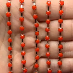 CINTA DE STRASS ROJO 4MM (COD: 1590) - comprar online