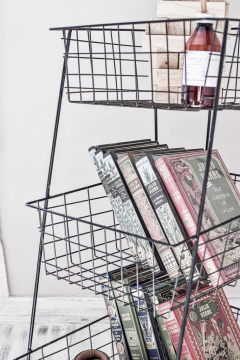 Canasto Fijo de Tres Niveles - Perchas Y Percheros La Plata