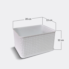Canasto símil ratán apilable n° 2 - comprar online