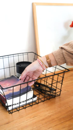 Canasto metalico chico