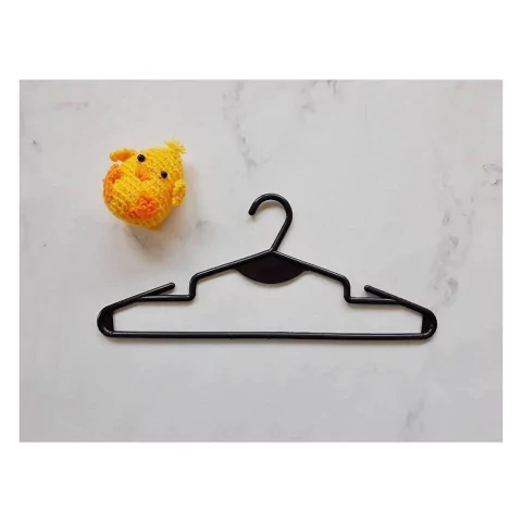 Percha plástica negra infantil (35cm)