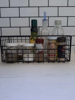 Canasto Metálico Rectangular - tienda online