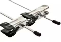 Percha De Metal Cromada Con Broche en internet