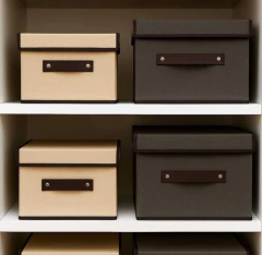 Caja de tela plegable