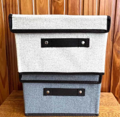 Caja de tela plegable