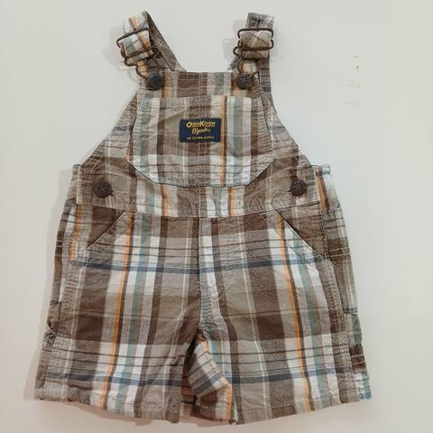 JARDINERO OSHKOSH T. 3 MESES CUADRILLE NATURAL