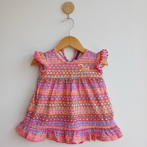 VESTIDO BODIE MINIMO T.M 6-9 MESES COLORES