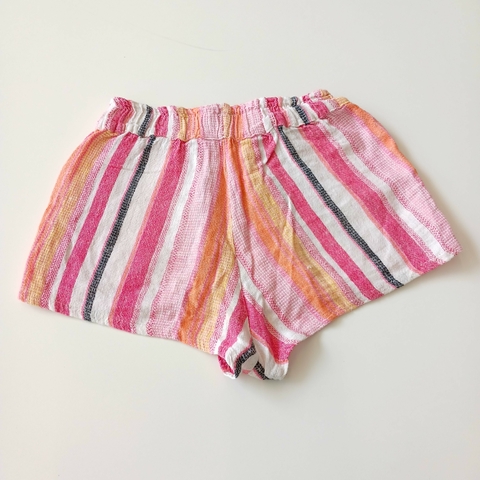 SHORT FELICIA T. 12 AÑOS RAYAS ROSA