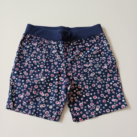 BERMUDA FADED GLORY T. 6 AÑOS AZUL FLORCITAS ELASTICOS