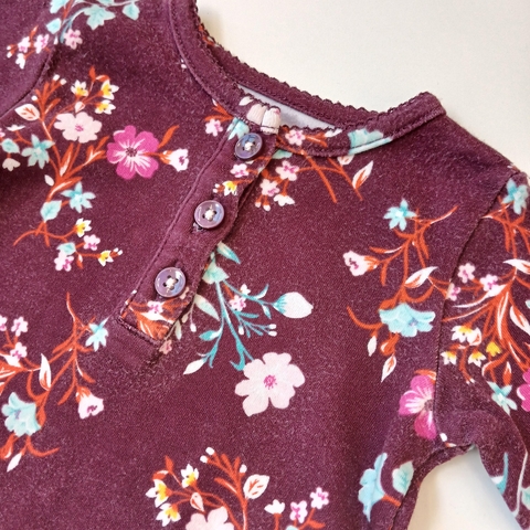 BODY CARTERS T. 3 MESES BORDO M/L *DETALLE - comprar online