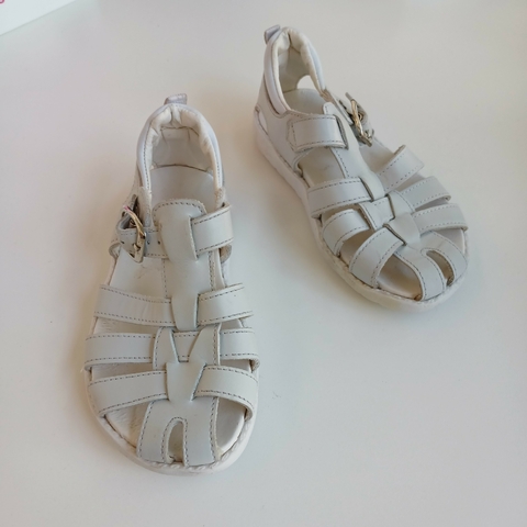 SANDALIAS HUSH PUPPIES N. 25- 26 BLANCAS TIRAS