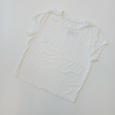 Remera s/m T. 8 años blanca