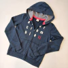 CAMPERA ABERCROMBIE T. 14 AÑOS AZUL LETRAS* DETALLE