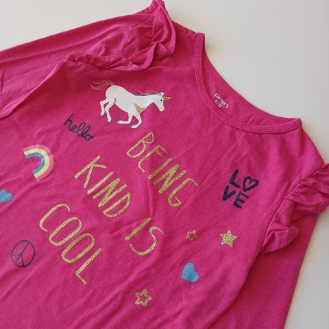 REMERA CARTERS T. 10- 12 AÑOS FUCSIA UNICORNIO en internet