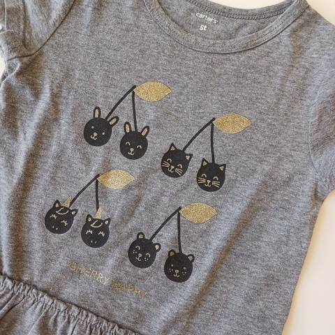 REMERA CARTERS T. 5 AÑOS GRIS - comprar online